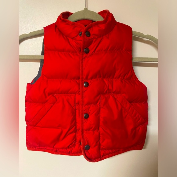 Baby Gap toddler puffer vest, red, 2 years, like-new condition - Picture 1 of 5